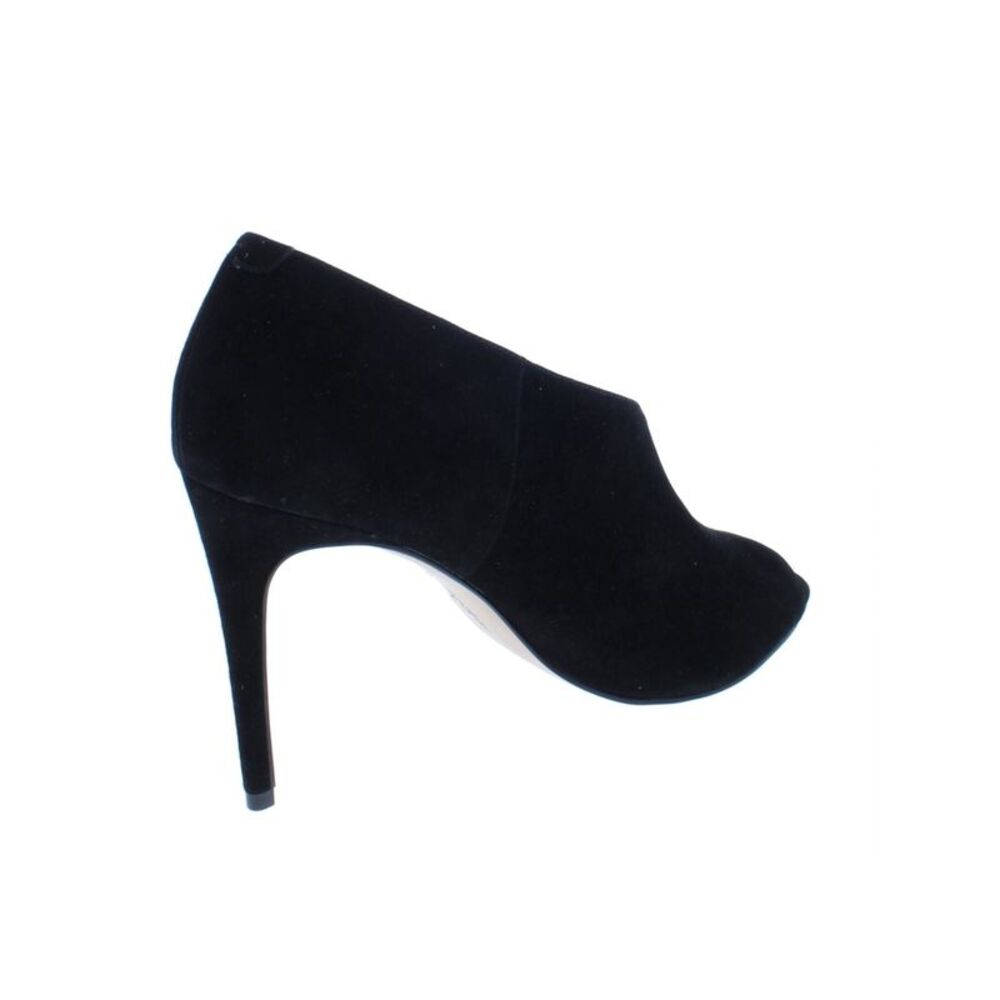 BOTKIER Womens Black Padded Adelia Peep Toe Stiletto Slip On Leather Pumps 10 M - Picture 2 of 2